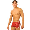 MK Toys Short en cuir Fist Rouge-Blanc